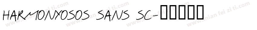 harmonyosos sans sc字体转换